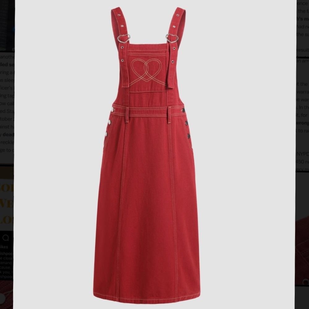 COPY - Heart You Overall Midi Dress